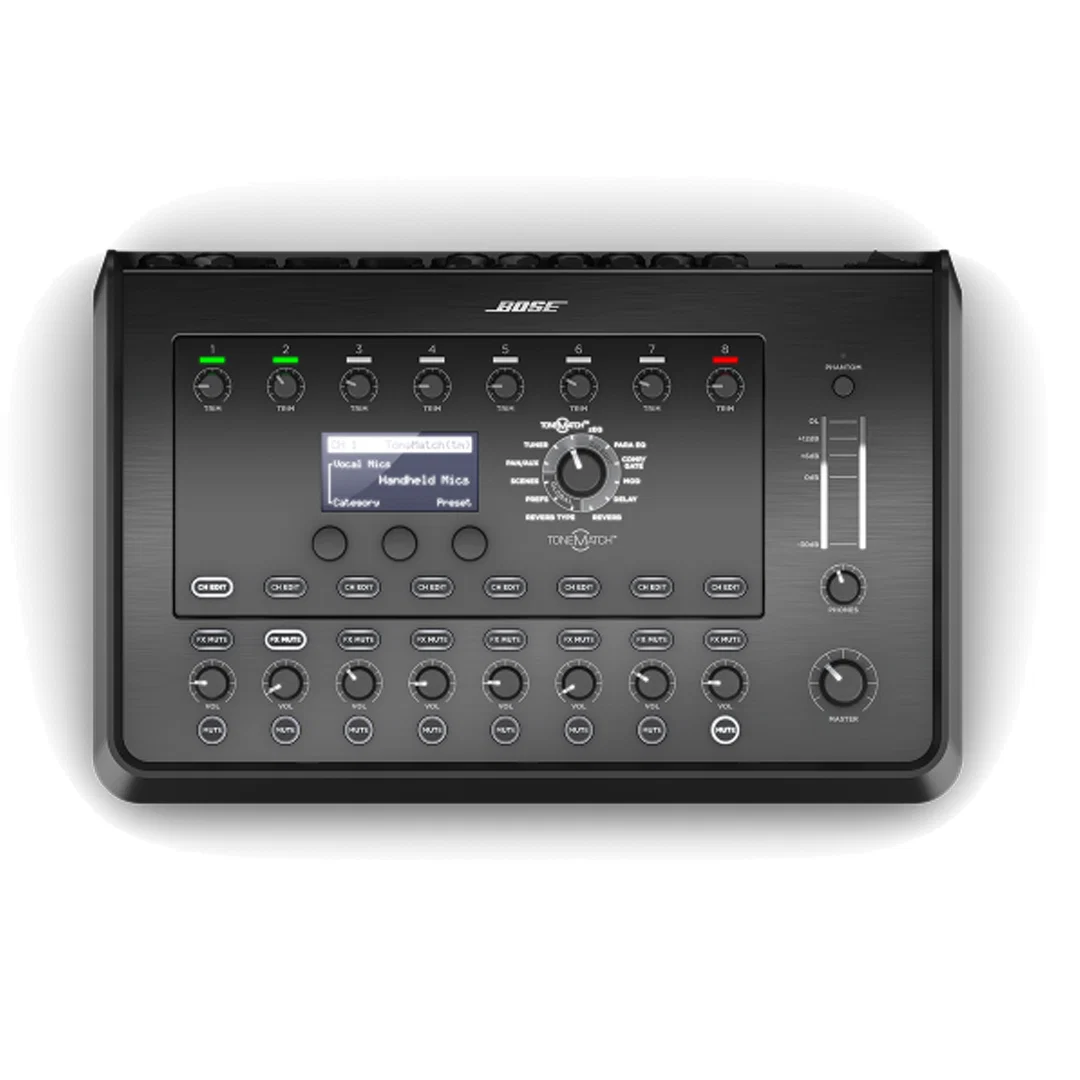 Bose T8S ToneMatch 8-Channel Digital Mixer for Live Sound & PA Systems