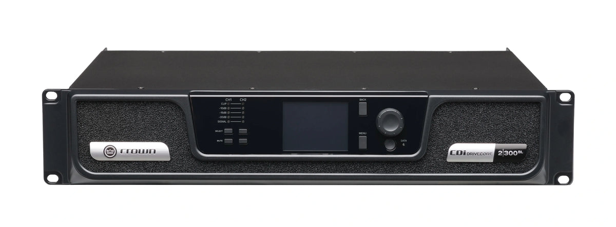 Crown CDi 2|300BL 2-Channel 70V 600W Power Amplifier with BLU Link – Professional Installation Amplifier for Networked Commercial Audio (Each)