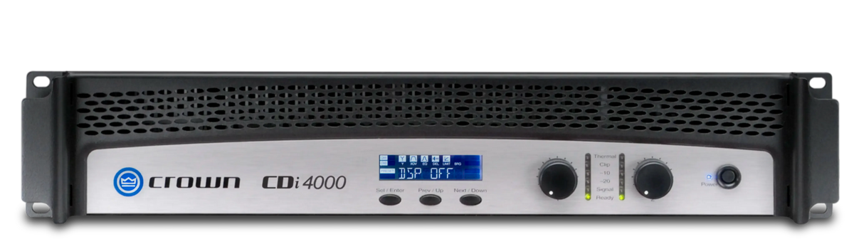 Crown CDi 4000 2-Channel 70V 4000W Power Amplifier – Professional Installation Amplifier for Commercial & Large Venue Audio (Each)