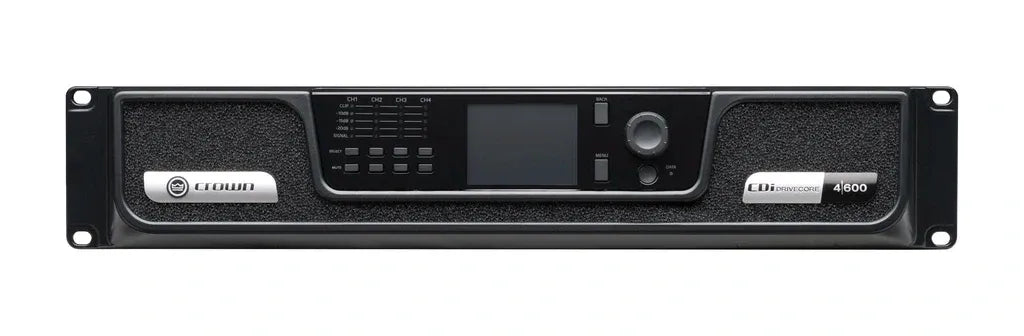 Crown CDi 4x600 4-Channel 70V 2400W DriveCore Commercial Power Amplifier – Professional Installation Amplifier for Multi-Zone Commercial Audio (Each)