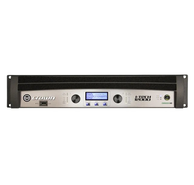 Crown I-Tech 12000HD 2-Channel 12000W Networked Power Amplifier – Professional Flagship Amplifier for Live Sound, Touring & Large Venue Applications (Each)