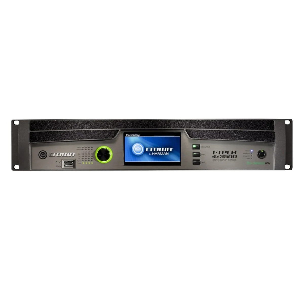 Crown I-Tech 4x3500HDS 4-Channel 14000W Networked Power Amplifier – Professional High-Power Amplifier for Live Sound, Touring & Large Venue Applications (Each)