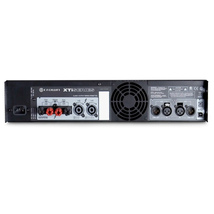 Crown XTi 1002 2-Channel 500W Power Amplifier – Professional Amplifier with DSP for PA, Live Sound & Installed Audio Applications (Each)