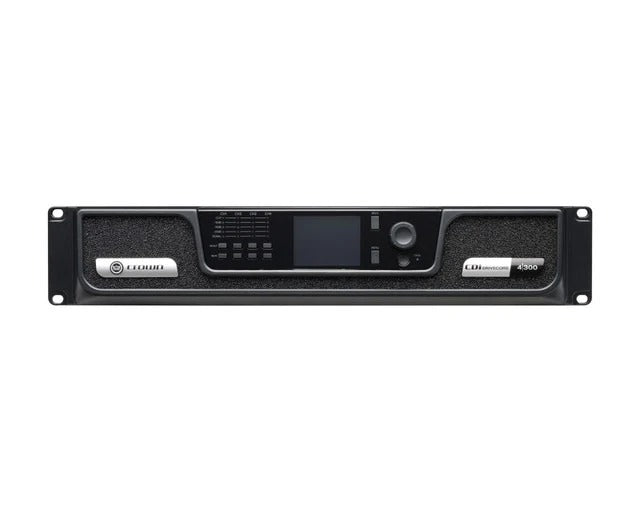 Crown CDi 4|300 4-Channel 70V 1200W Power Amplifier – Professional Installation Amplifier for Commercial & Multi-Zone Audio (Each)