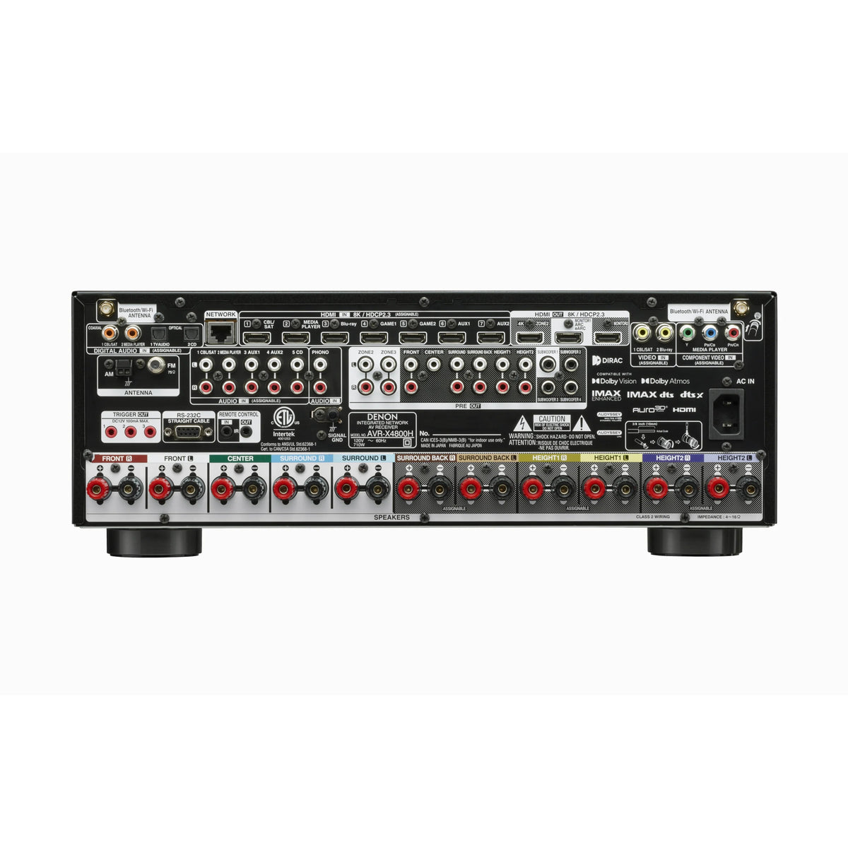 Denon AVC-X4800H 9.4Ch Dolby Atmos 8K AV Receiver  Harmony AV