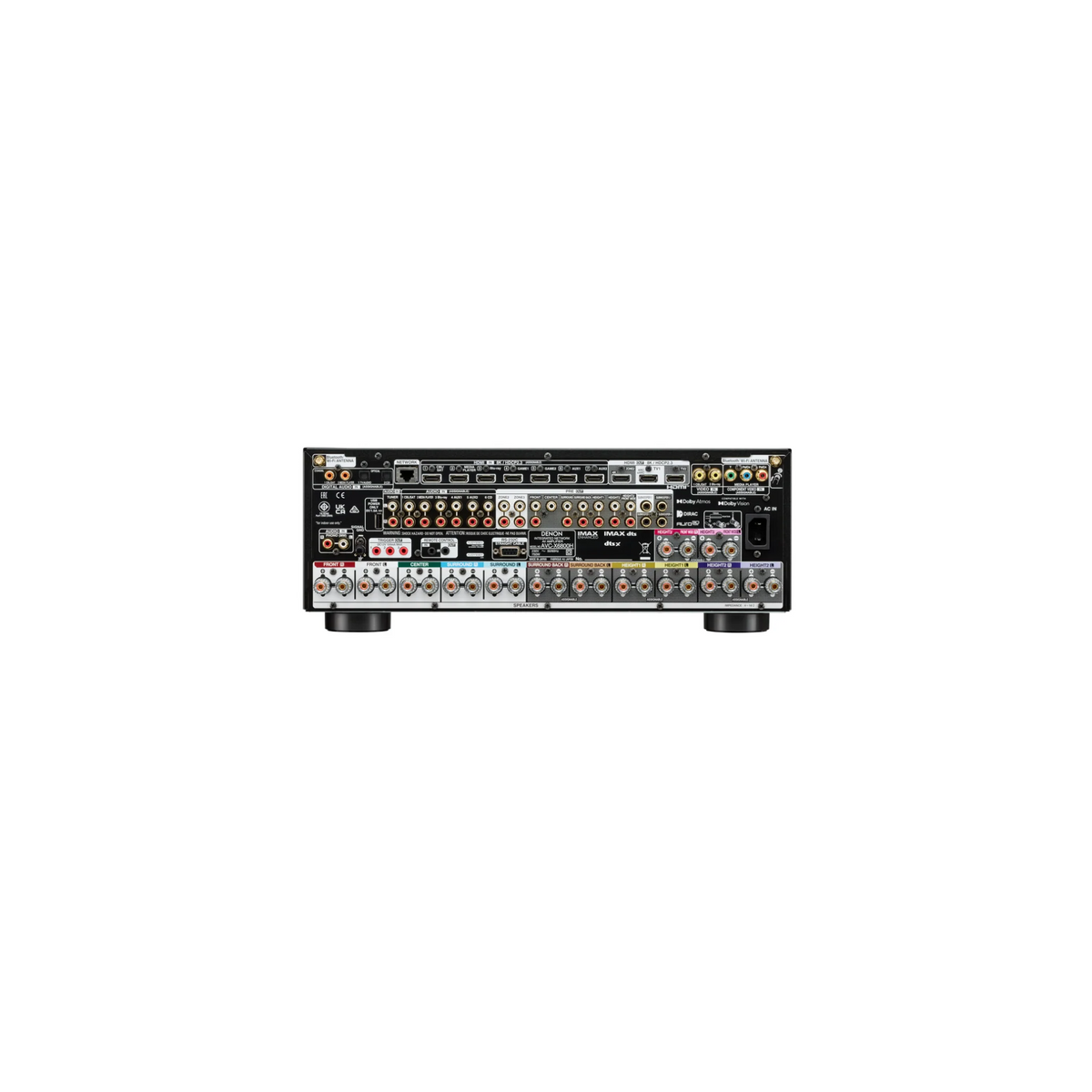Denon AVC-X6800H 11.4 Channel Dolby Atmos 8K AV Receiver with 3D Audio