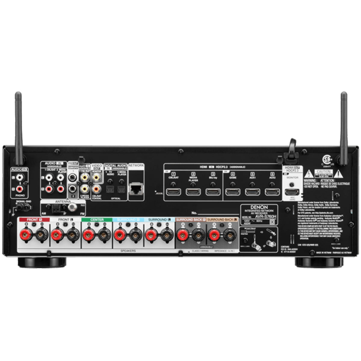 Denon AVR-S760H 7.2 Channel Dolby Atmos 8K Network AV Receiver – Harmony AV