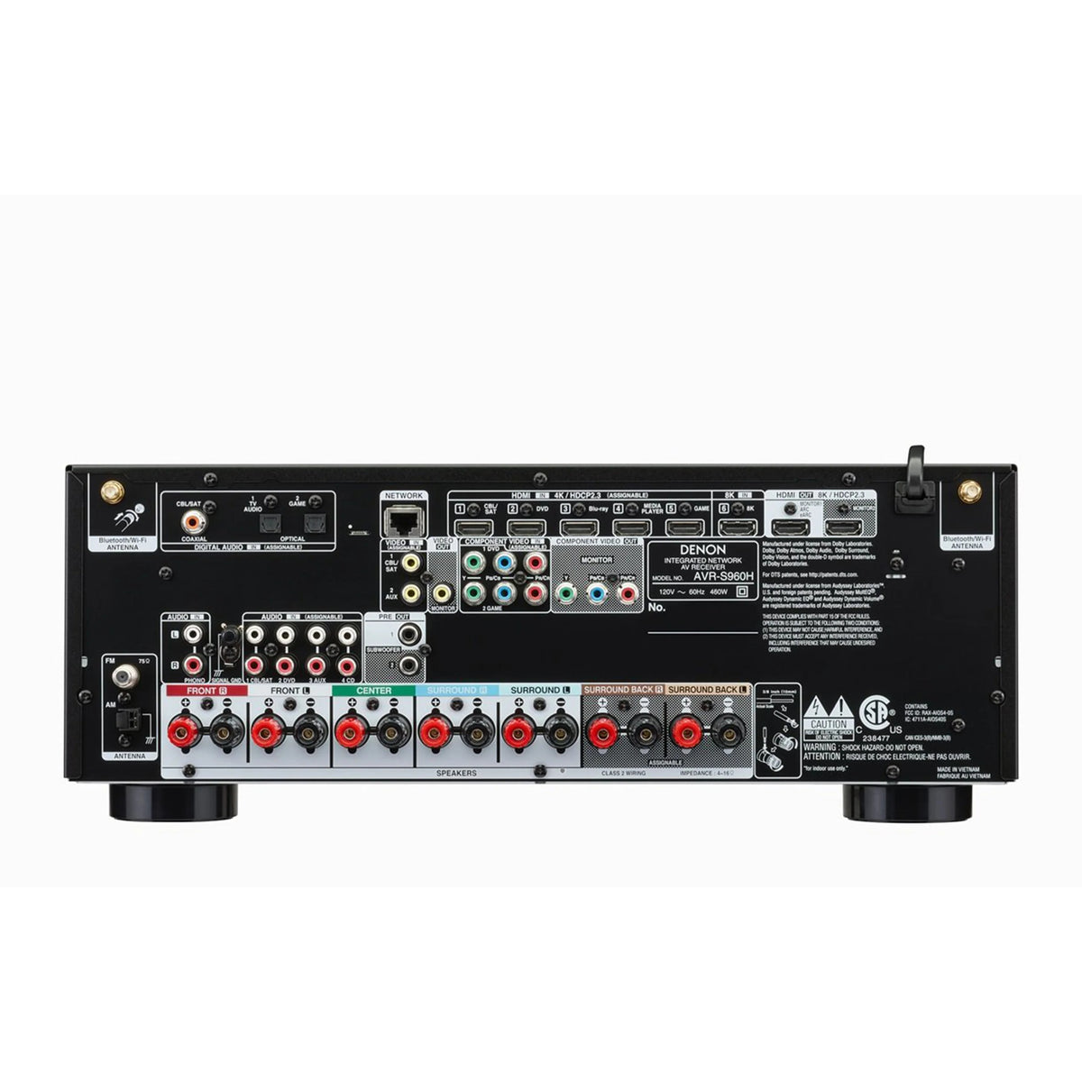 Denon AVR-S960H 7.2-Channel Dolby Atmos Network AV Receiver