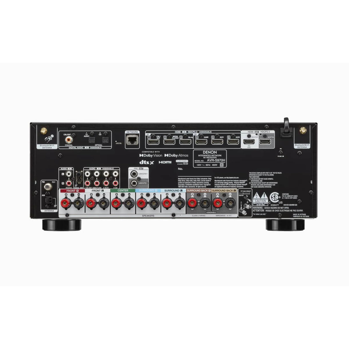 Denon AVR-S970H 7.2 Channel Dolby Atmos 8K & 3D AV Receiver