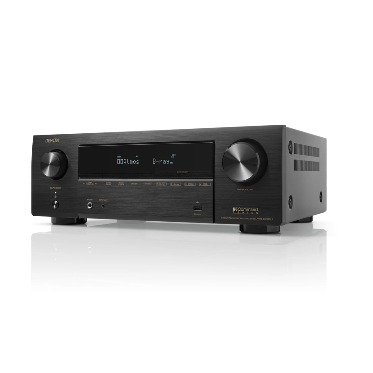 Denon AVR-X1800H - 7.2 Channel 8K AV Receiver with Dolby Atmos