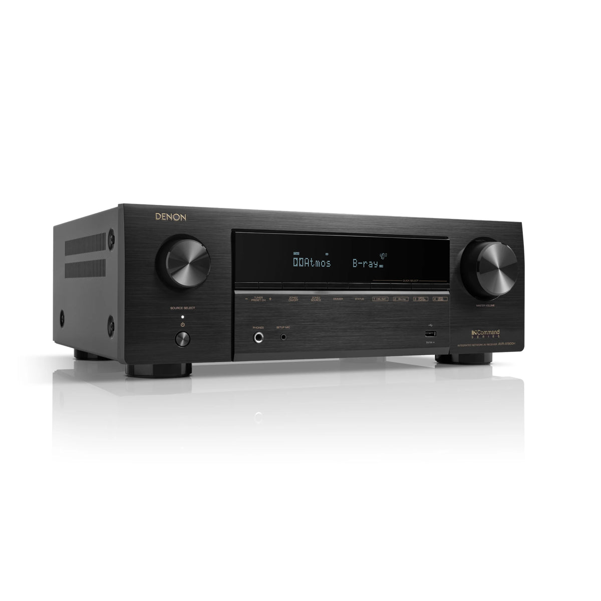Denon AVR-X1800H - 7.2 Channel 8K AV Receiver with Dolby Atmos