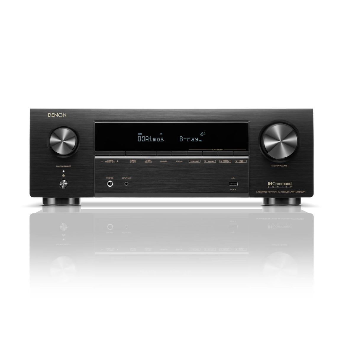 Denon AVR-X1800H - 7.2 Channel 8K AV Receiver with Dolby Atmos