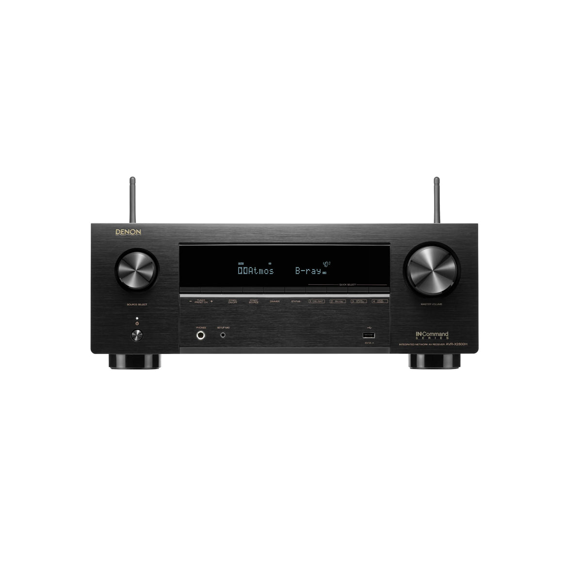 Denon AVR-X2800H - 7.2 Channel Dolby Atmos 8K & 3D Audio Experience AV Receiver