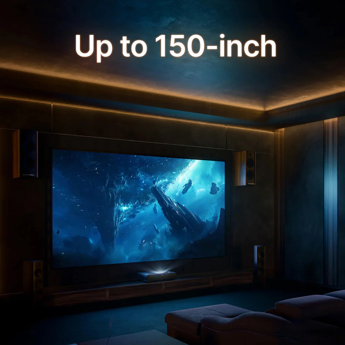 Formovie Theater Premium 4K Triple Colour Laser TV – 2200 Lumens Ultra Short Throw UST Laser Projector for Home Cinema & Living Room (Each)