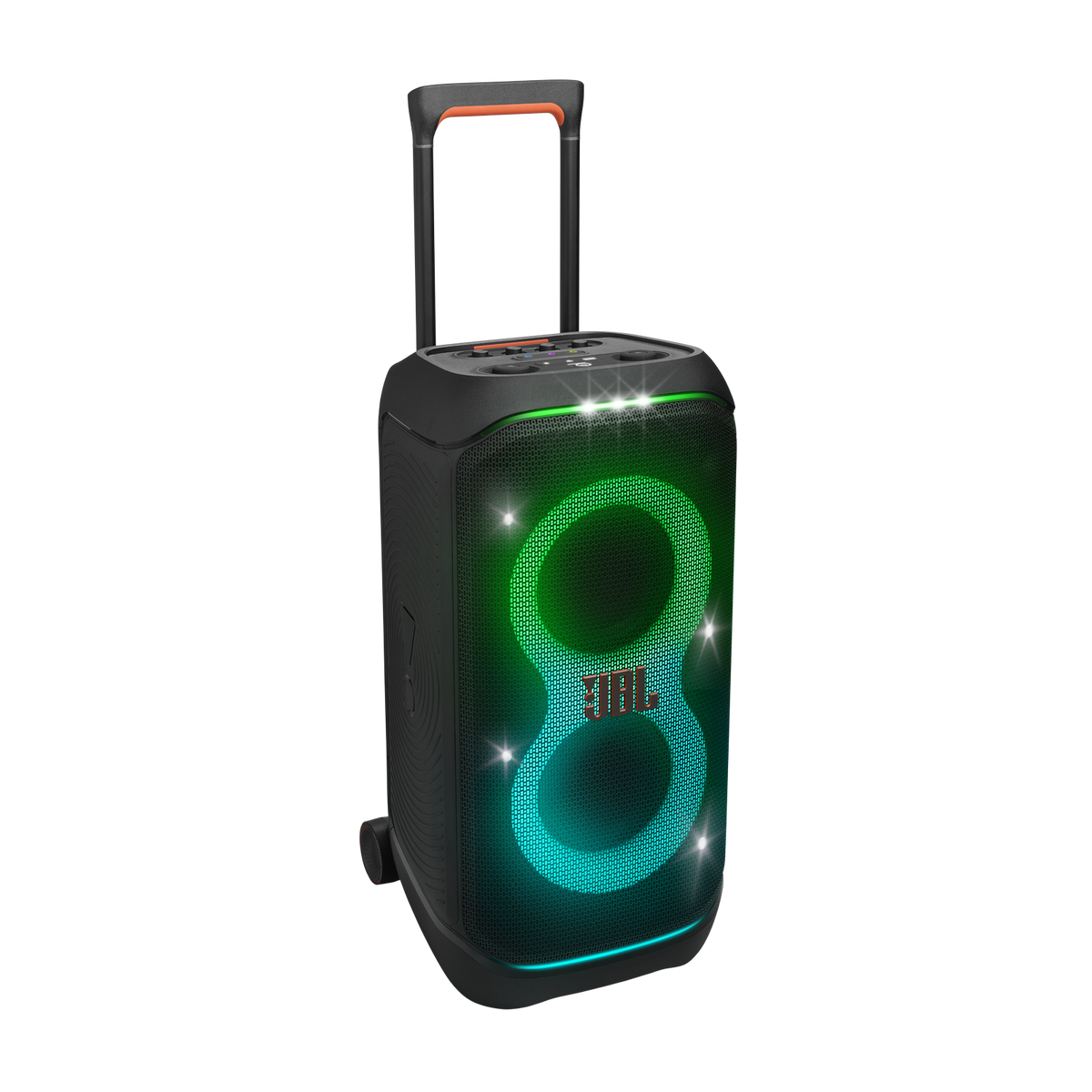 JBL PartyBox Stage 320 Portable Party Speaker – 240W Bluetooth Speaker with Light Show, Splashproof Design & Guitar/Mic Inputs for Outdoor & Indoor Performances (Each)