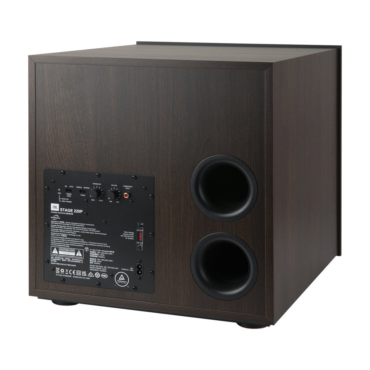 JBL Stage 220P 12" Powered Subwoofer – 400W Active Subwoofer for Deep, Impactful Bass in Home Theatre & Hi-Fi Audio Systems (Each)