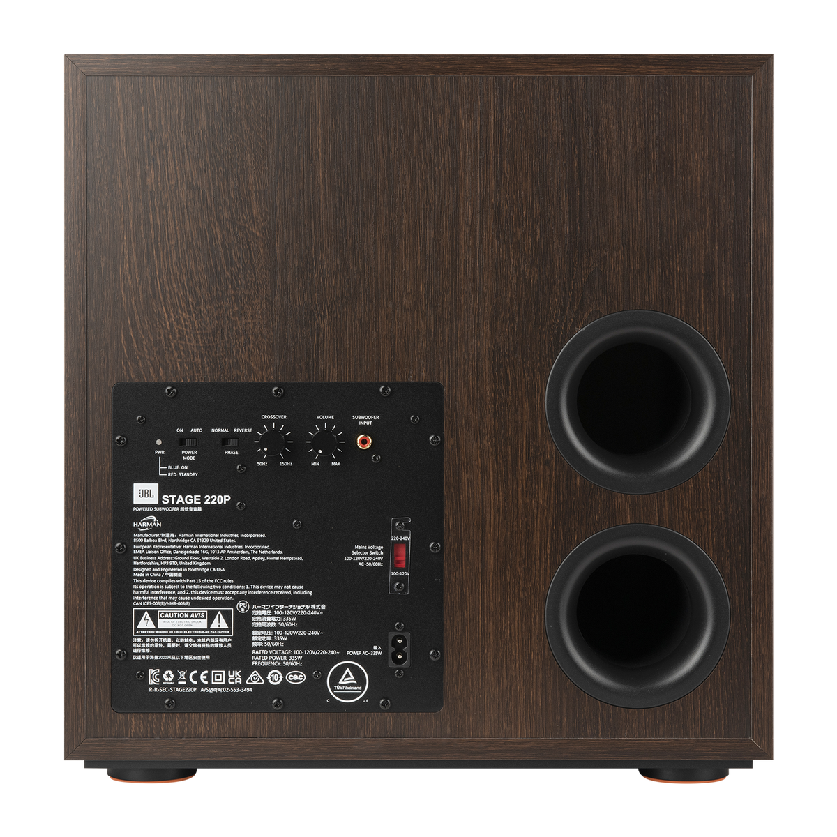 JBL Stage 220P 12" Powered Subwoofer – 400W Active Subwoofer for Deep, Impactful Bass in Home Theatre & Hi-Fi Audio Systems (Each)