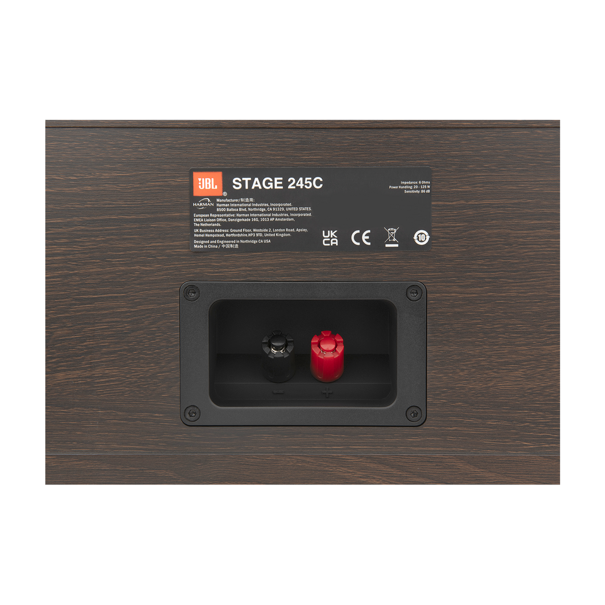 JBL Stage 245C 2-Way Centre Channel Speaker – Premium Home Theatre Audio for Clear, Detailed Dialogue and Vocal Reproduction in Surround Sound Systems (Each)