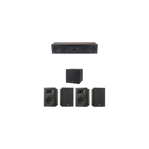 JBL Stage 250B + 245C + 200P 5.1 Channel Home Theatre Bundle – Bookshelf Front, Centre & Powered Subwoofer Complete Speaker Package (Set)