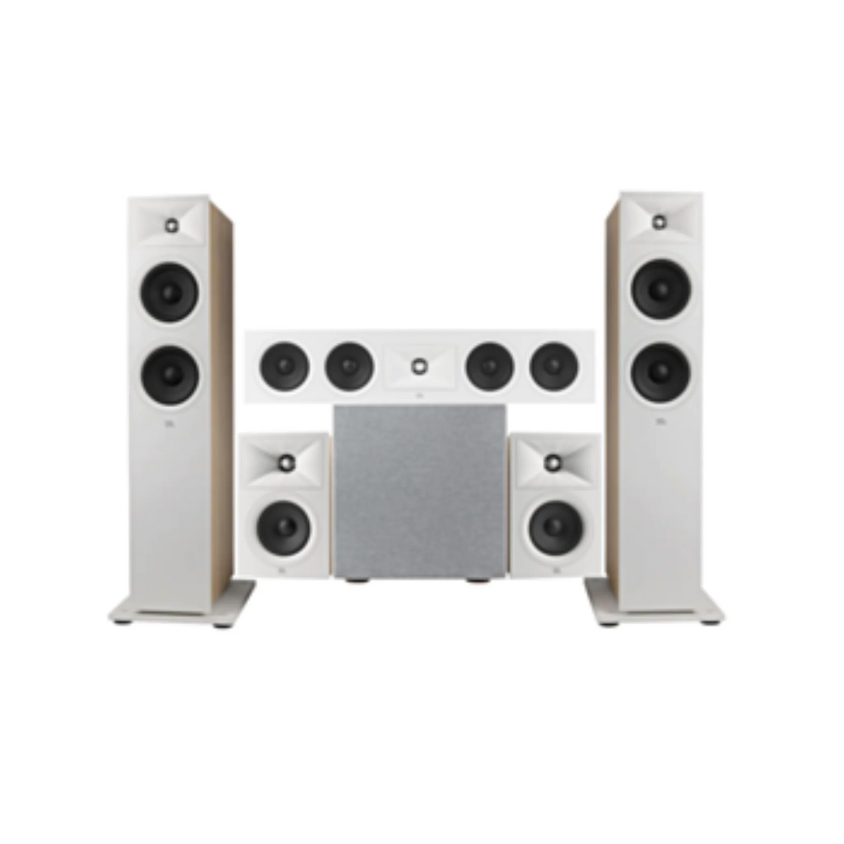 JBL Stage 260F Series 5.1 Channel Home Theatre Bundle – 260F, 245C, 250B & 200P Complete Speaker Package (Set)