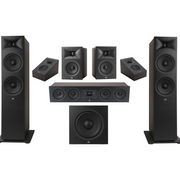 JBL Stage Series 5.1 Floor-Standing Home Theatre Bundle – Stage 280F, Stage 245C, Stage 250B & Stage 200P for a Complete Premium Surround Sound System (Package)