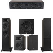 JBL Stage Series 5.1 Premium Floor-Standing Home Theatre Bundle – Stage 280F, Stage 245C, Stage 250B & Stage 220P for a Complete Reference Surround Sound System (Package)