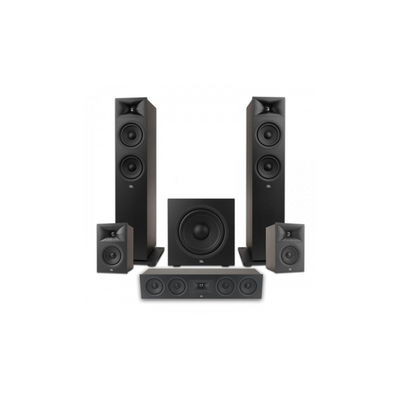 JBL Stage Series 5.2 Floor-Standing Home Theatre Bundle – Stage 260F, Stage 245C, Stage 240B & Dual Stage 200P Subwoofers for a Complete Dual-Sub Surround Sound System (Package)