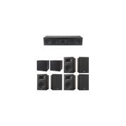 JBL Stage Series 7.2 Bookshelf Home Theatre Bundle – Stage 250B Bookshelf Speakers, Stage 245C Centre Channel & Dual Stage 200P Subwoofers for a Complete 7.2 Surround Sound System (Package)