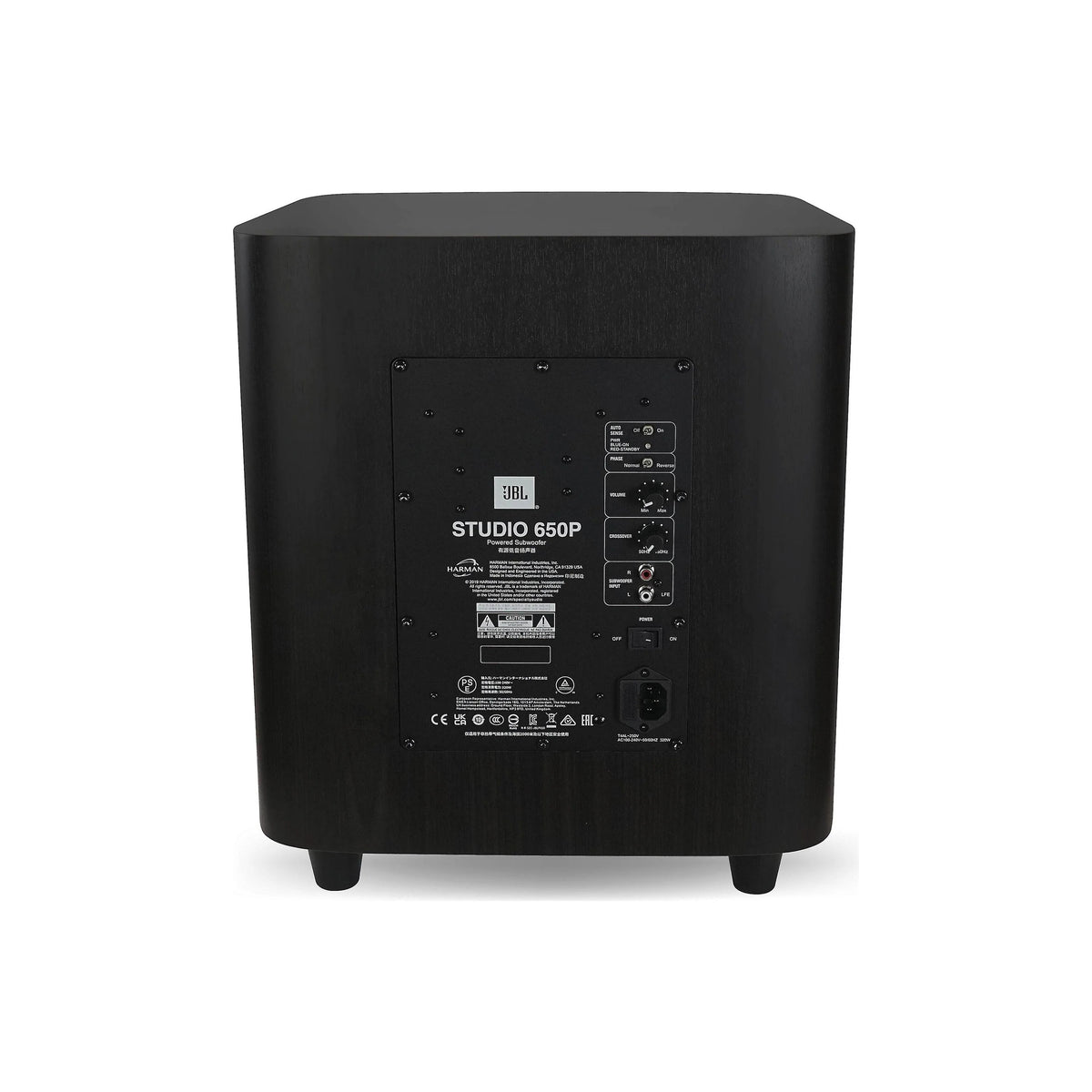JBL Studio 650P 10-Inch 500W Powered Subwoofer for Home Theatre & Hi-Fi Systems