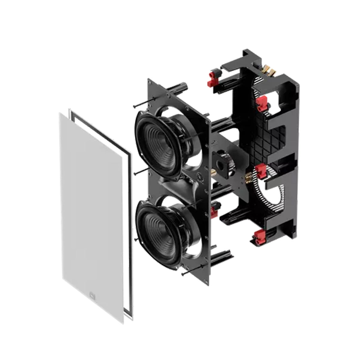 JBL Studio 6 66LCR 2-Way Dual 6.5-Inch In-Wall Speaker – Single Unit