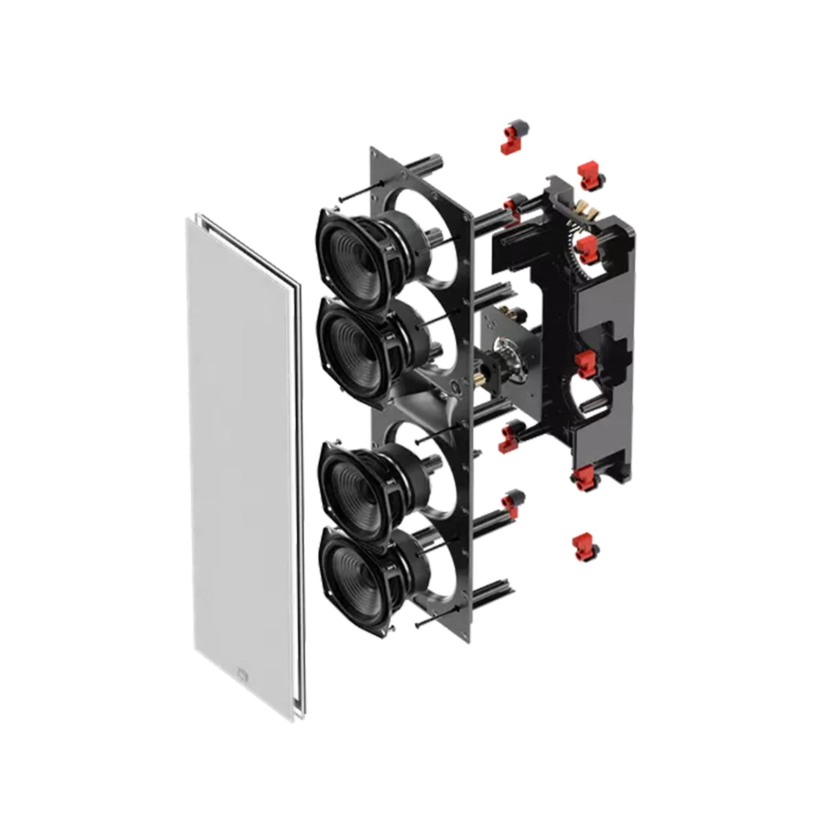 JBL Studio 6 Theater Quad 2-Way 5.25-Inch In-Wall Speaker – Single Unit