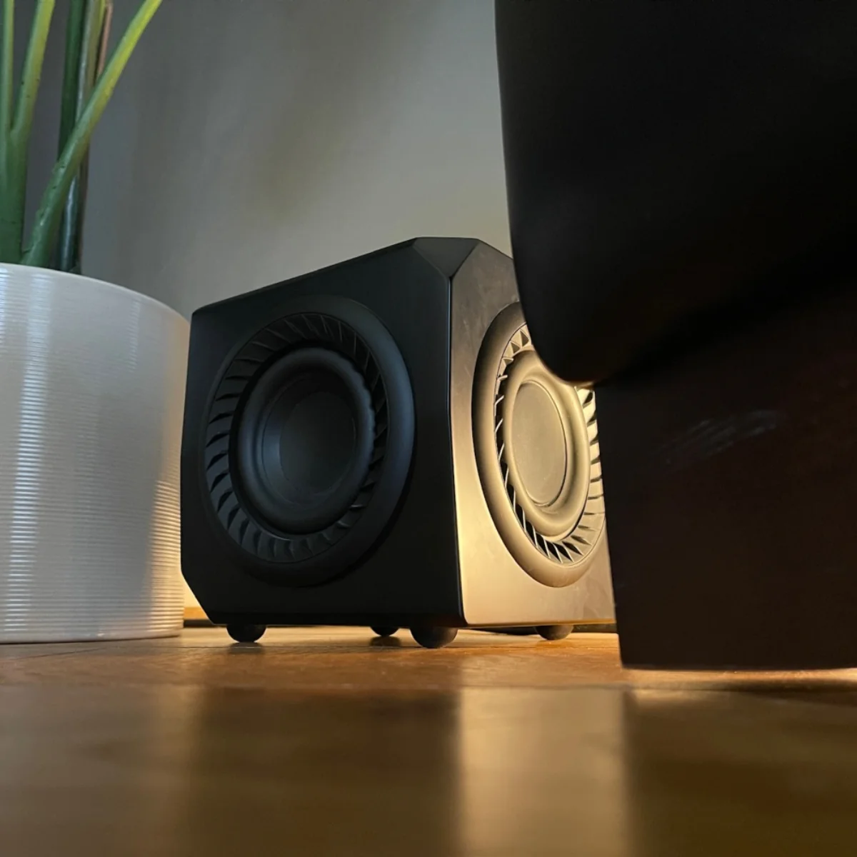 Lithe Audio 01675 4" Wireless Active Subwoofer for Compact Bass & Multi-Zone Audio (Each)