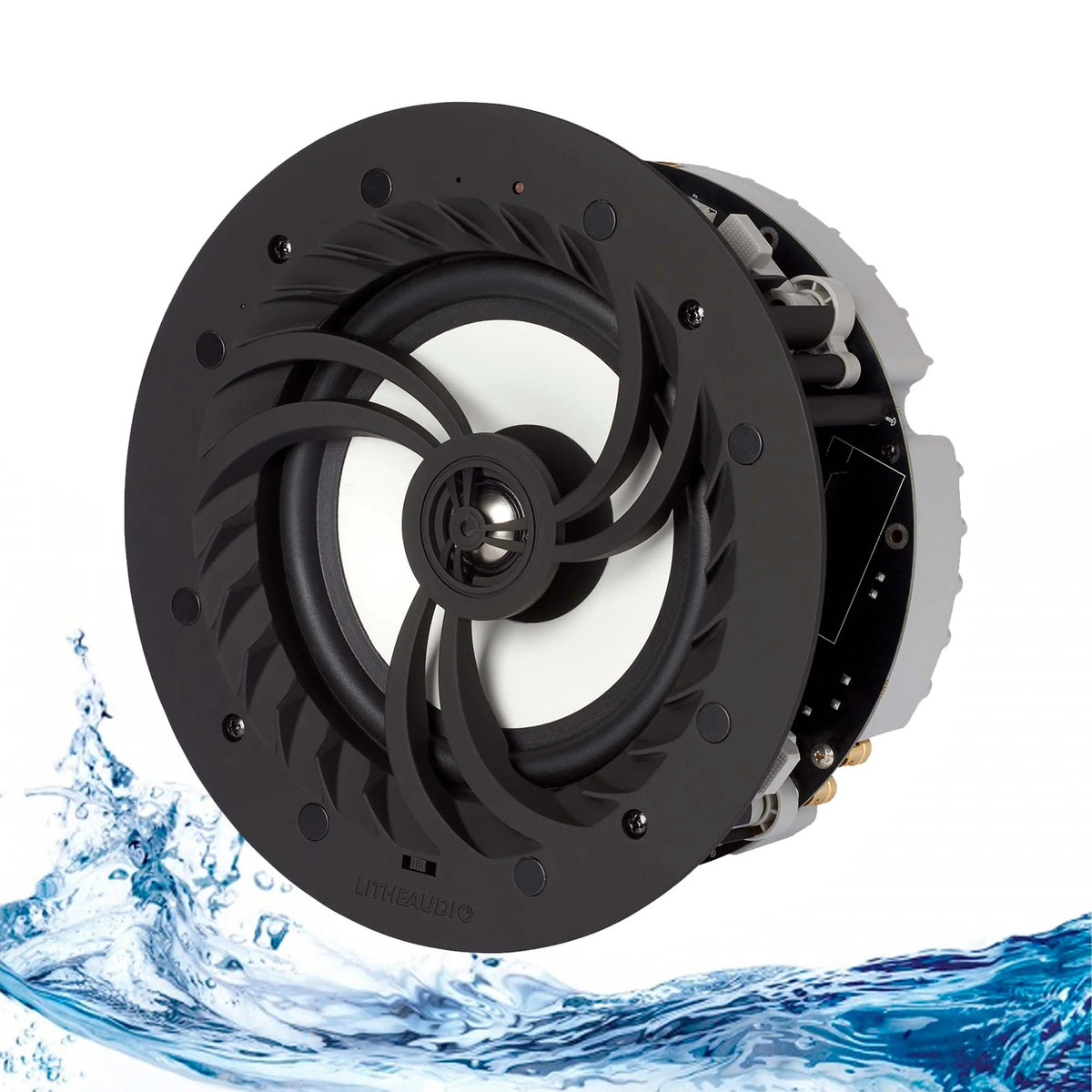 Lithe Audio 6601EU 6.5" Waterproof Multi-Room Wi-Fi In-Ceiling Speaker for Smart Home Audio (Each)