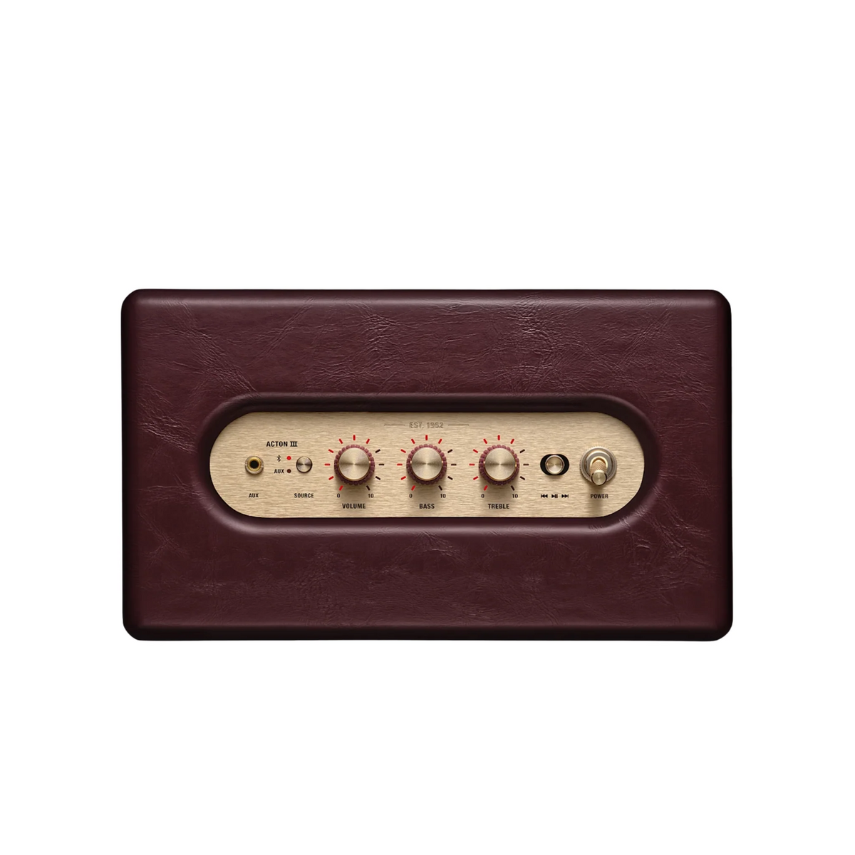 Marshall Acton III 60W Bluetooth Speaker Burgundy (Each)