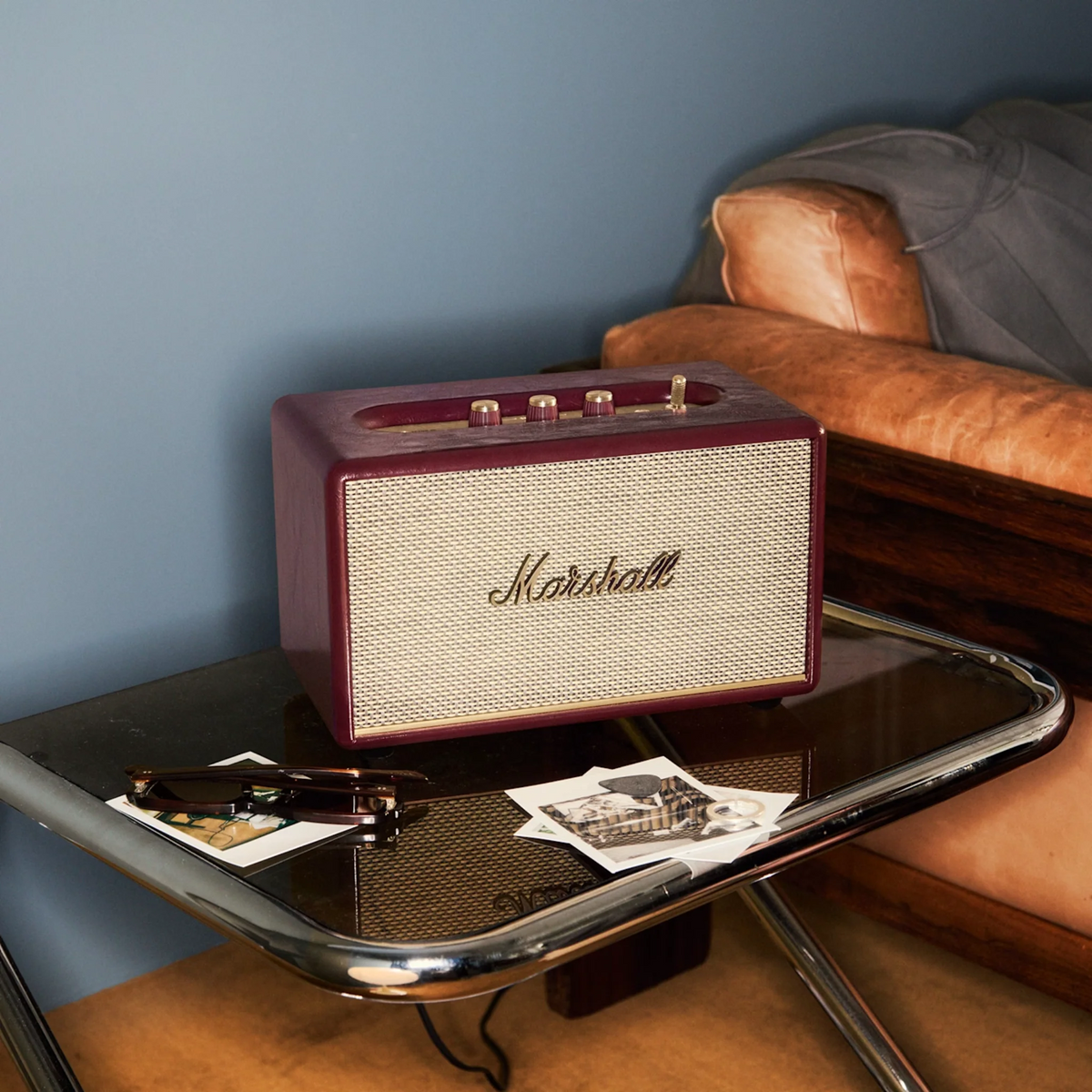 Marshall Acton III 60W Bluetooth Speaker Burgundy (Each)
