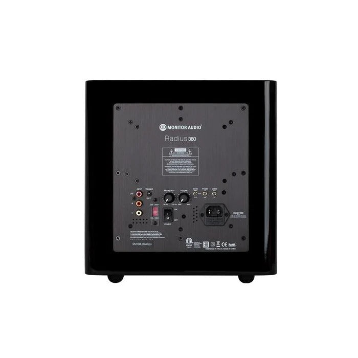 Monitor Audio Radius 390 Subwoofer – Radius Series Compact Powered Subwoofer for Stereo & Home Theatre Audio (Each)