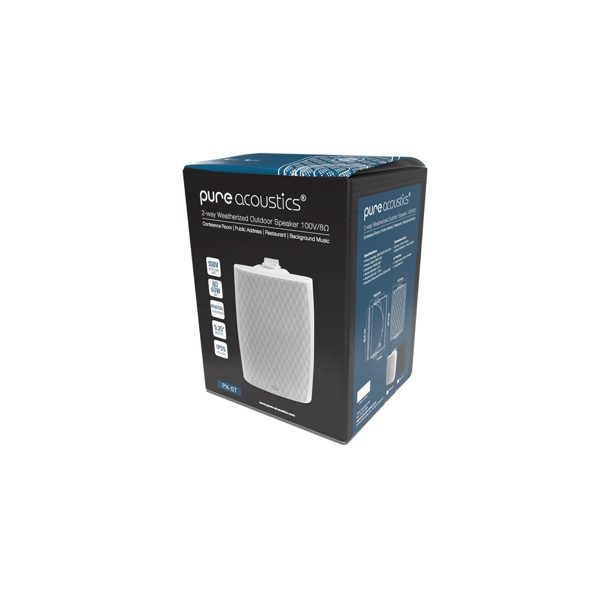 Pure Acoustics BLYSS V5T 5.25" Indoor & Outdoor On-Wall Speakers (Pair)