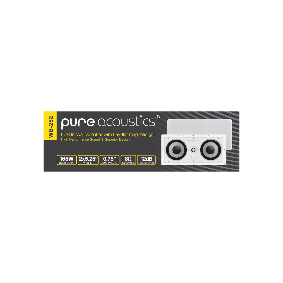 Pure Acoustics Rift 52 / WB-252 – 5.25" In-Wall Speaker (Each)
