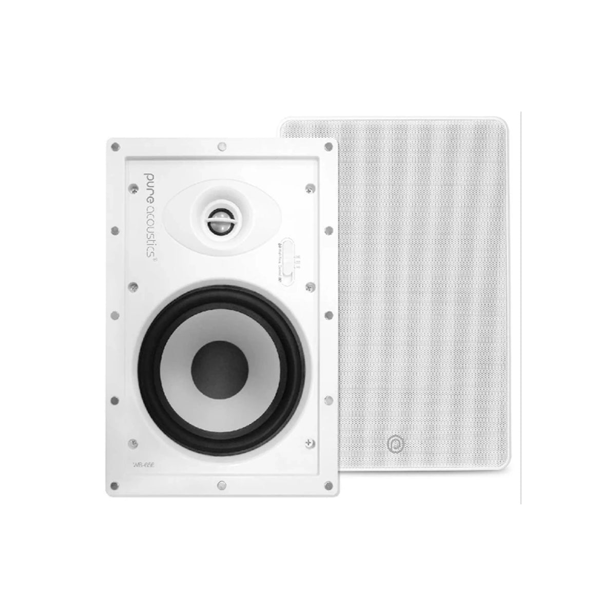 Pure Acoustics Rift 89 6.5" Flush In-Wall Speakers for Premium Home Audio (Pair)