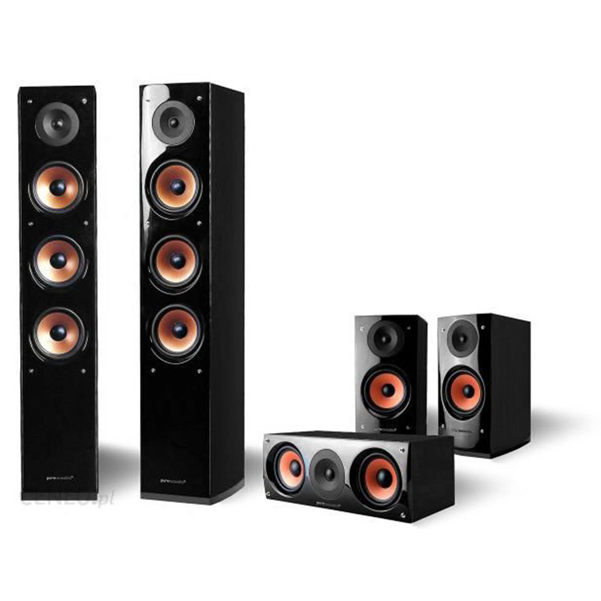 Pure Acoustics Supernova 8 Series 5.0 Home Cinema Speaker Package for Immersive Surround Sound