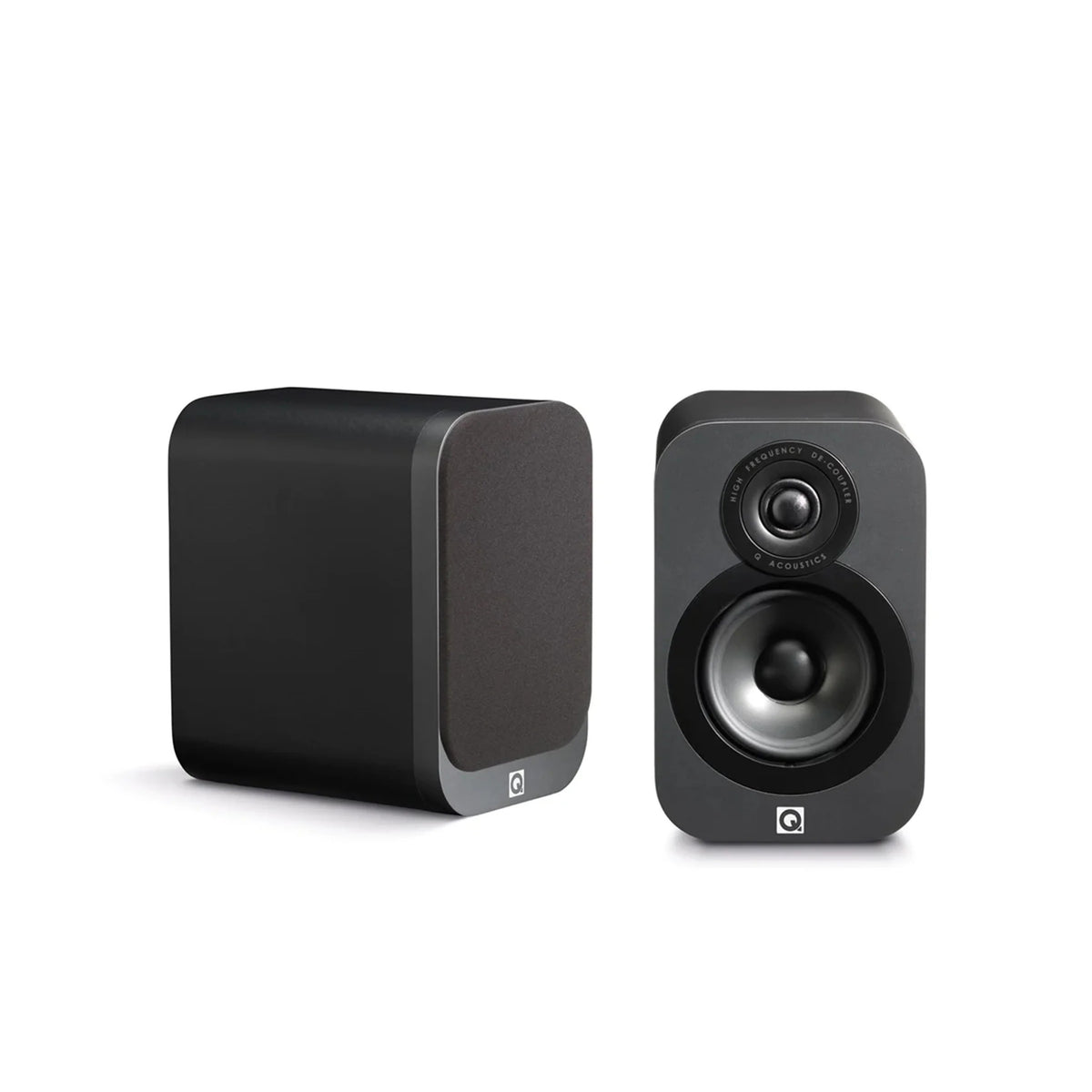 Q Acoustics 3010 Bookshelf Speaker – Compact Stereo Hi-Fi for Small Rooms & Desktop Audio (Pair)