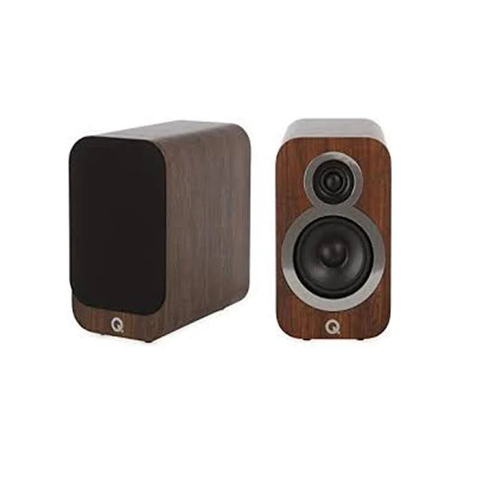 Q Acoustics 3010i Bookshelf Speaker (Pair) in Walnut, White, Black & Graphite for Stereo Hi-Fi