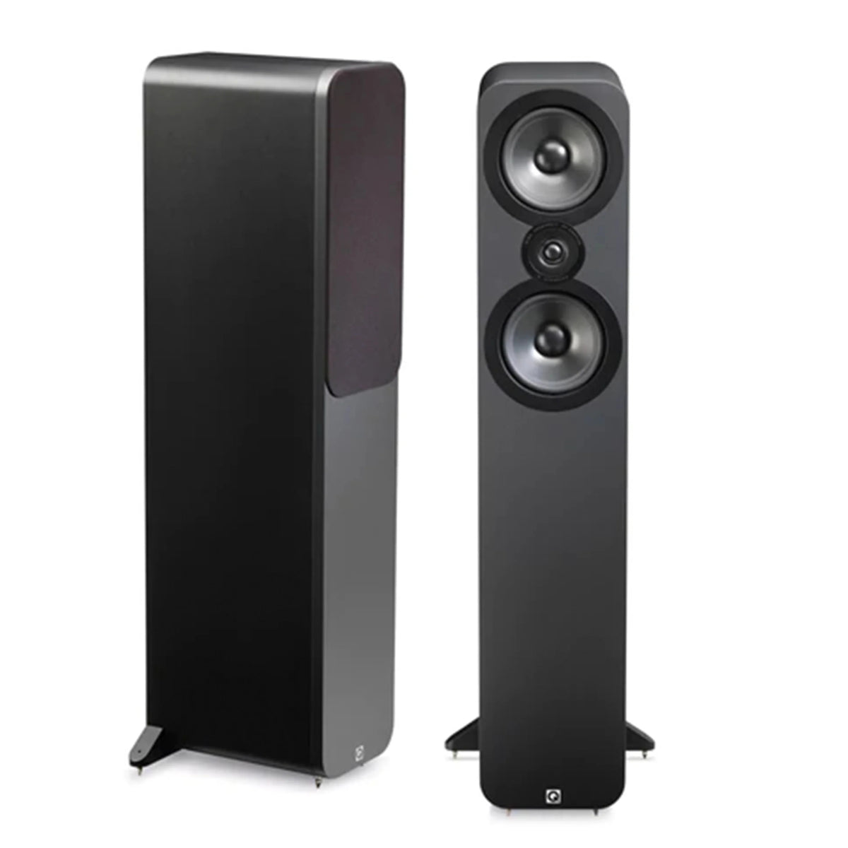Q Acoustics 3050 2-Way Floor-Standing Speaker (Pair) in Black for Stereo & Home Theatre Audio