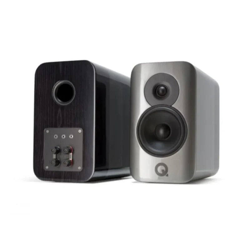 Q Acoustics Concept 300 Bookshelf Speaker – Flagship Reference Stereo Hi-Fi with Isolation Base (Pair)