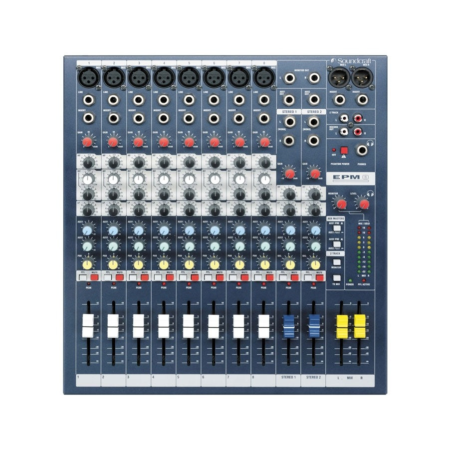 Soundcraft EPM8 8-Ch Analogue Mixer (Each)