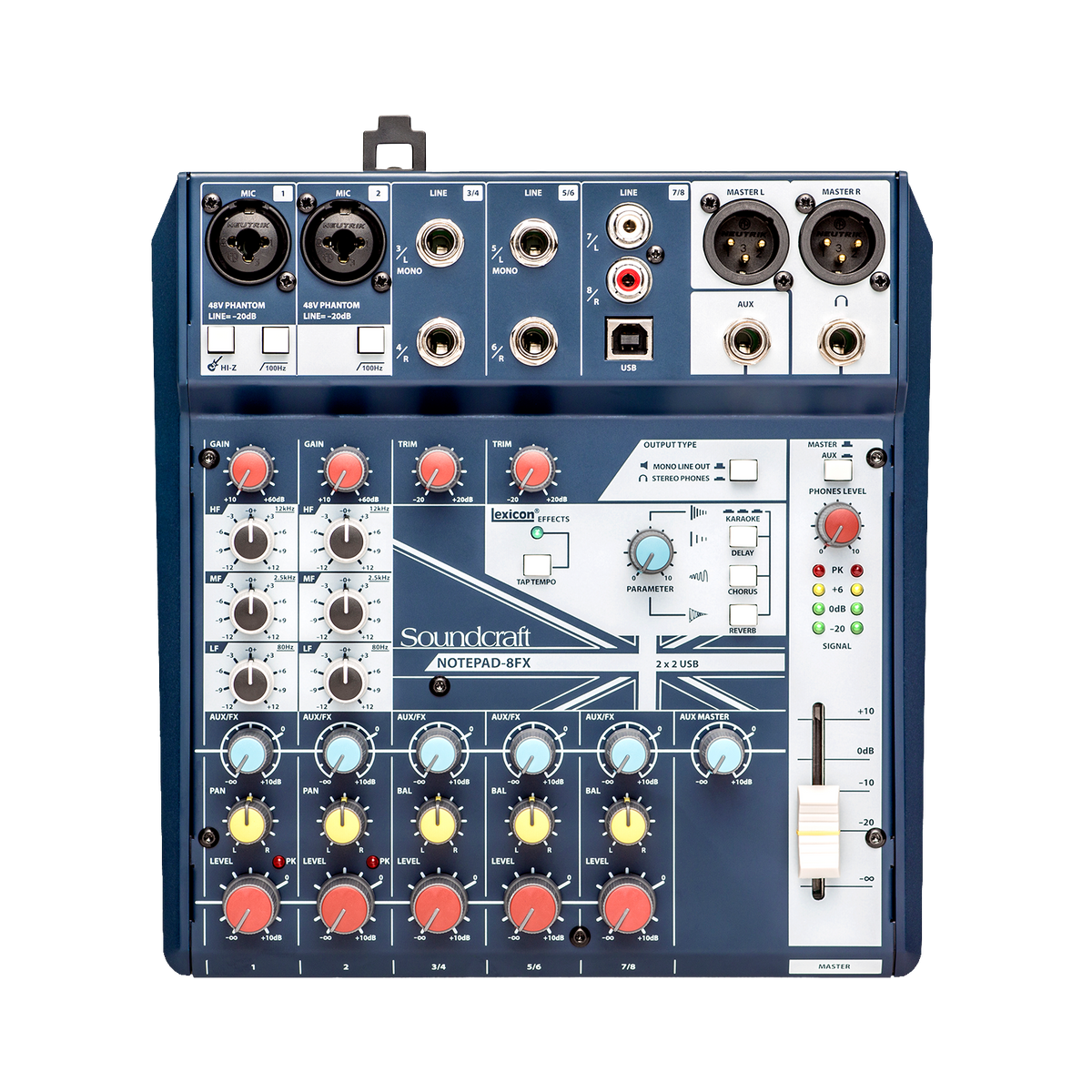 Soundcraft Notepad-8FX 8-Ch USB Mixer with Effects (Each)