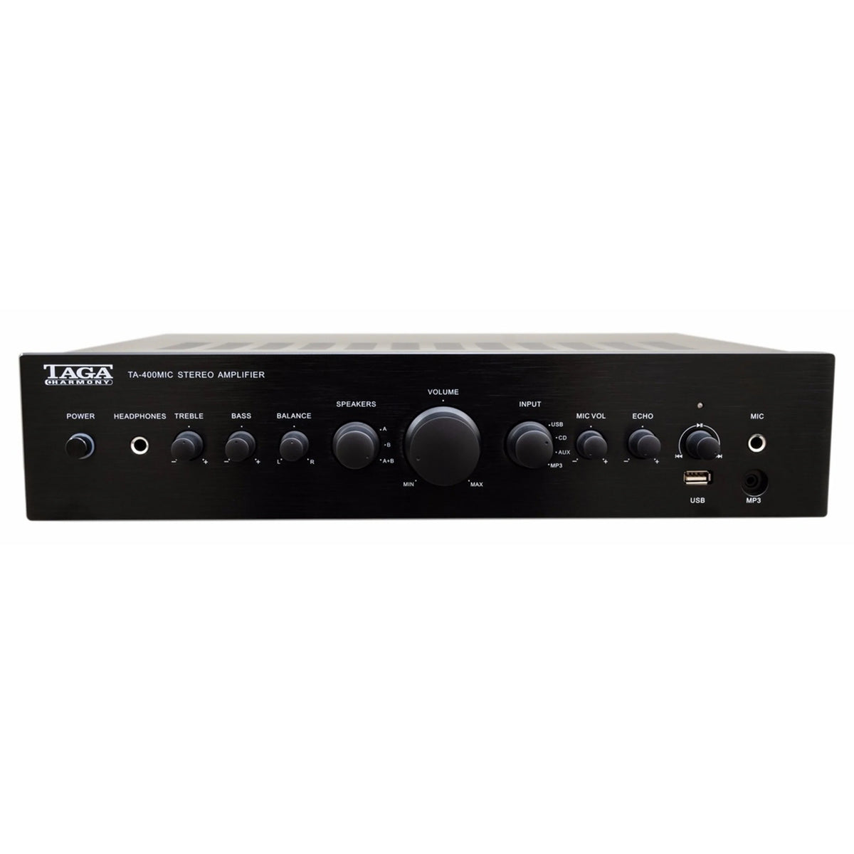 TAGA Harmony TA-400MIC Integrated Amplifier for Premium Stereo Hi-Fi Audio