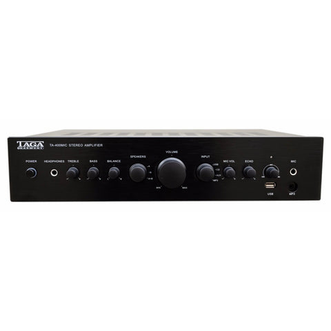TAGA Harmony TA-400MIC Integrated Amplifier for Premium Stereo Hi-Fi Audio