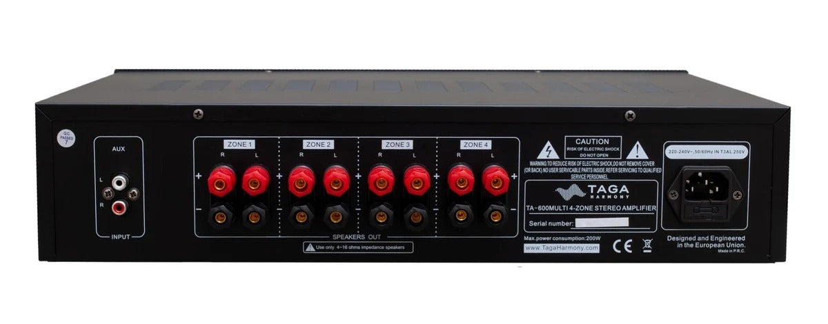 TAGA Harmony TA-600 Multi Integrated Amplifier for Premium Stereo Hi-Fi Audio