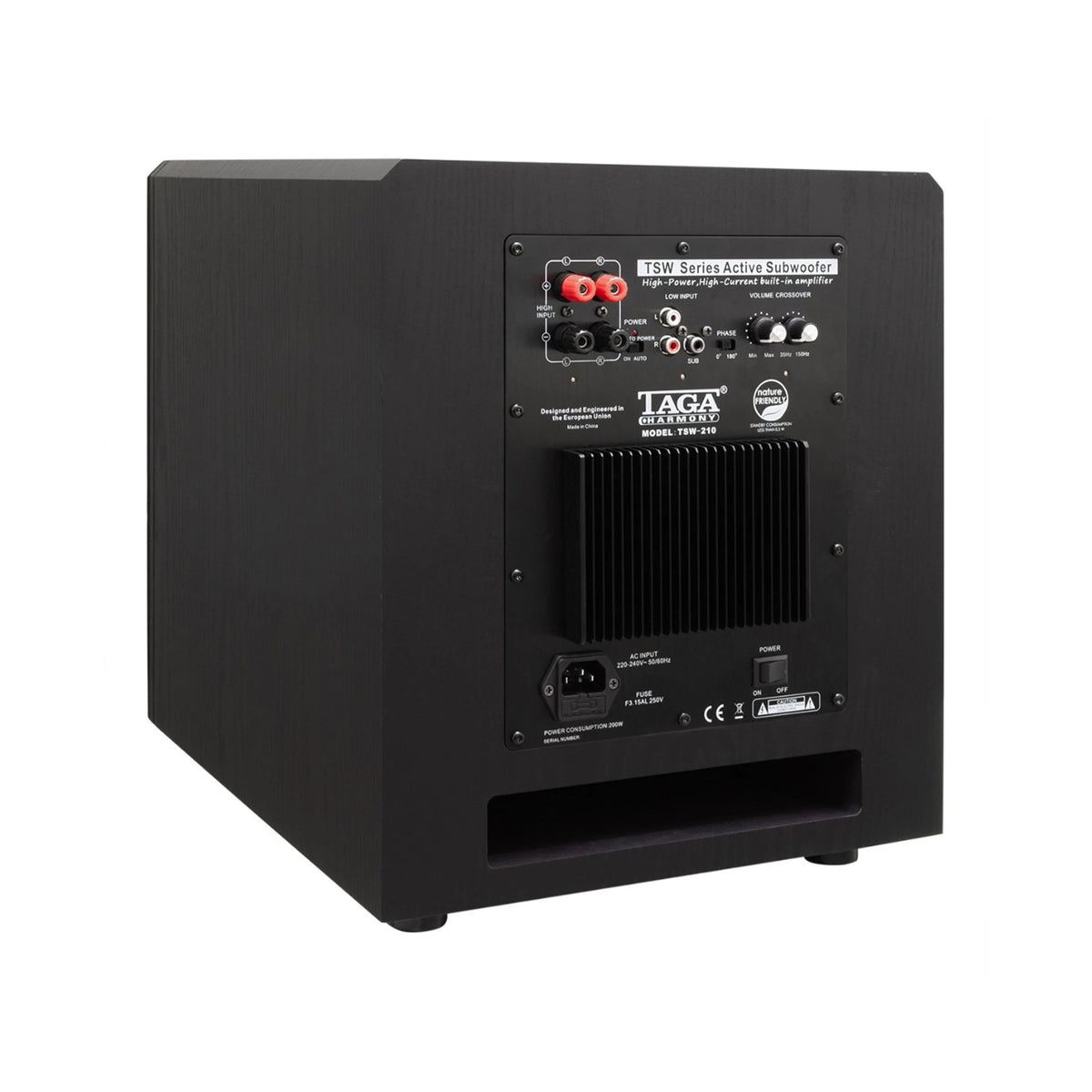 TAGA Harmony TSW-210 10" Subwoofer for Deep Bass & Home Theatre Audio